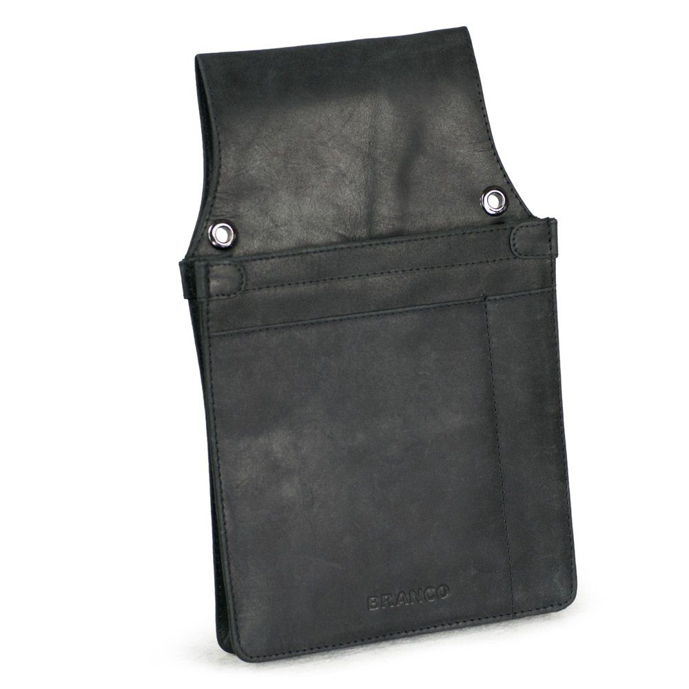 BRANCO Kellnerbörse Profi / geöltem Kellnerholster Schwarz, Echt-Leder, Kellnerhalfter Schwarz, aus Modell 41434