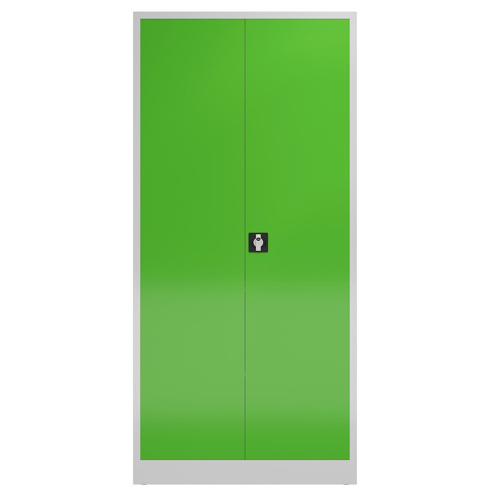 Steelboxx Mehrzweckschrank Aktenschrank Metallschrank 2 Türen 4 Fachböden 194,5x92x42cm (1-St) Komplett montiert und verschweißt, keine Montage erforderlich