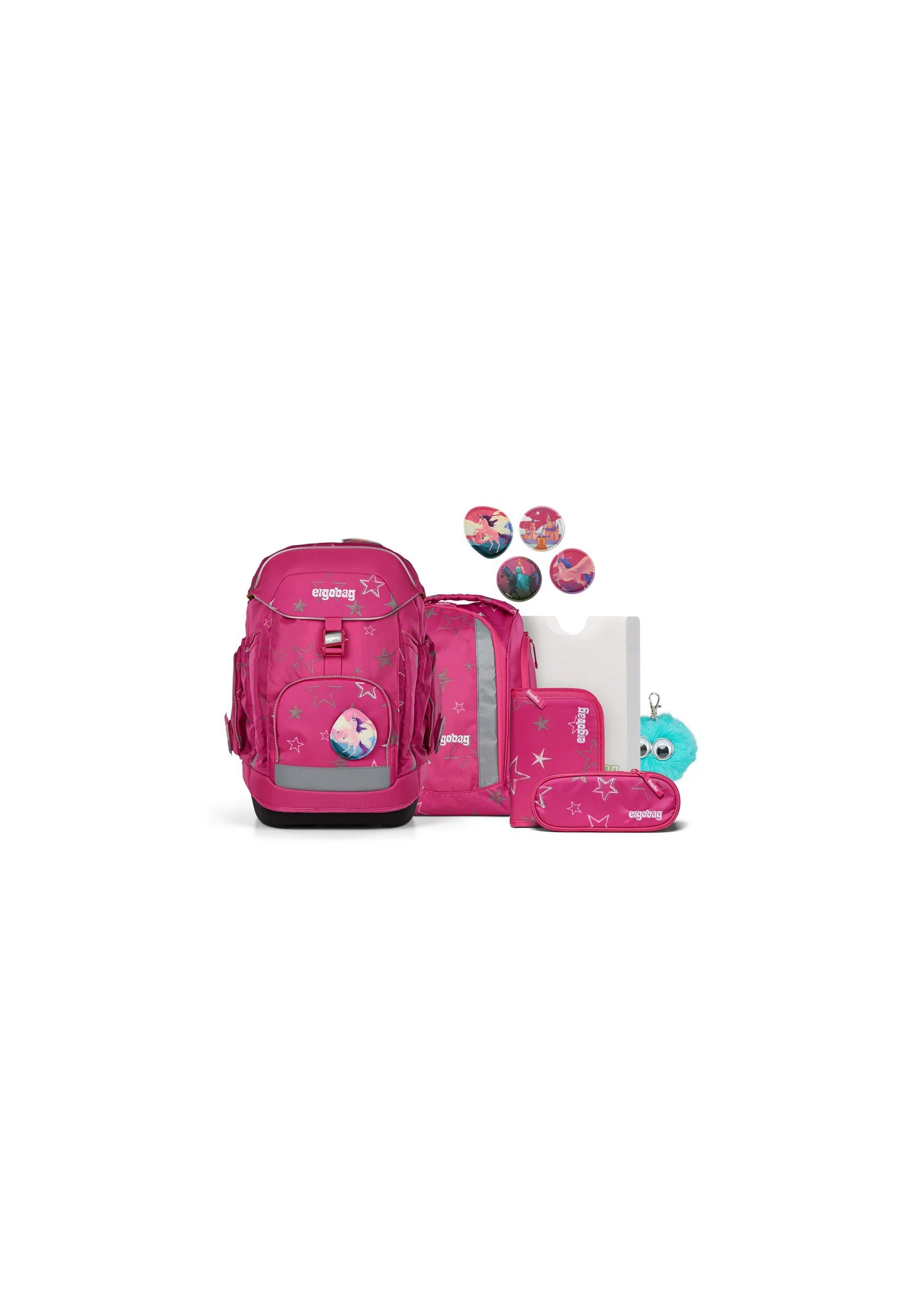 ergobag Schulranzen maxi Set Bundle (6-tlg., 7-teiliges Set), größenverstellbares Rückensystem
