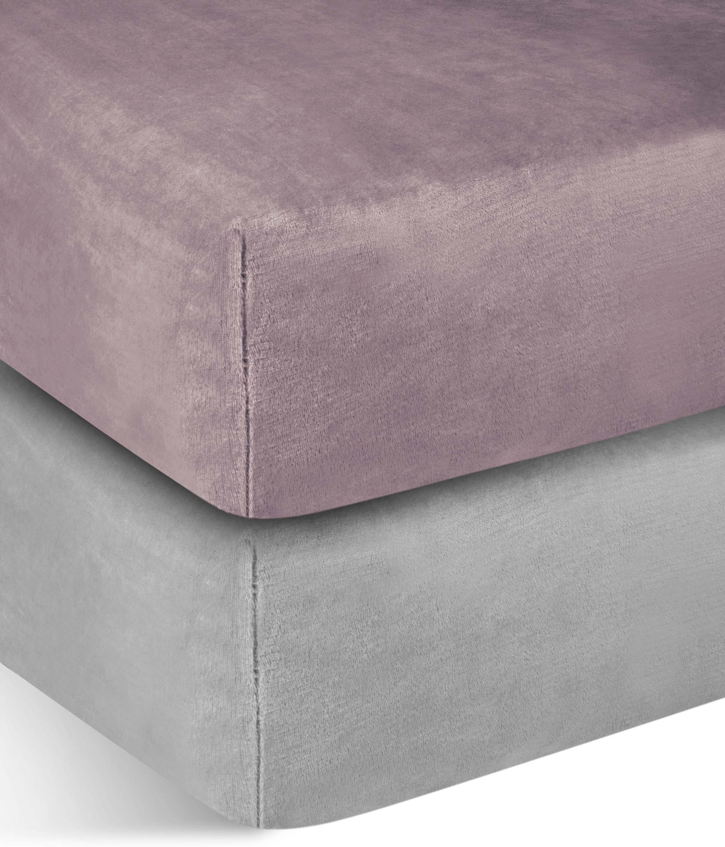 Aspero Bettlaken 2 Flanell-Spannbettlaken PERPIGNAN, Flanell, günstig online kaufen