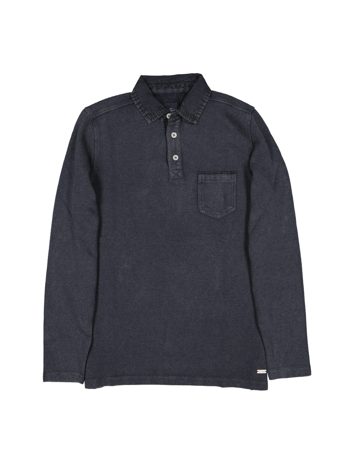 Engbers Langarm-Poloshirt Herren Poloshirt langarm, Saphirblau