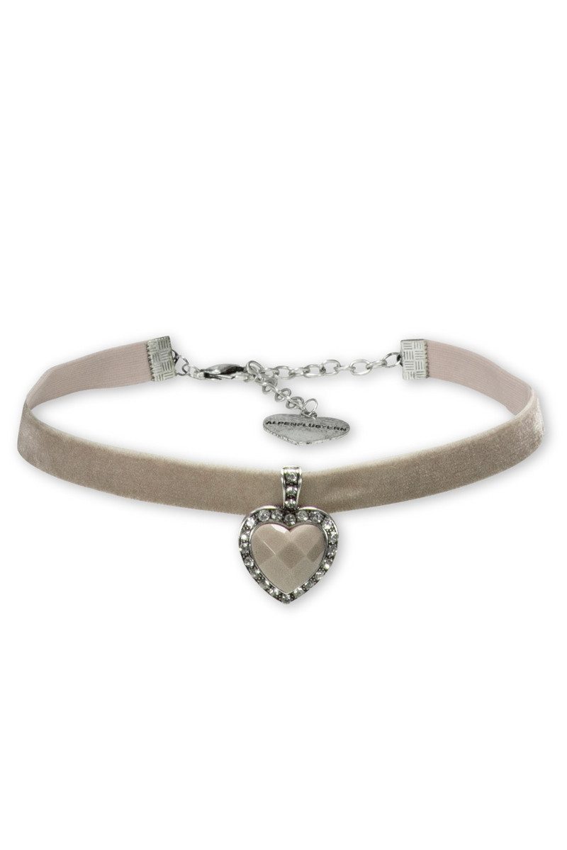 Alpenflüstern Kette mit Anhänger Kropfband - HERZDIAMANT -