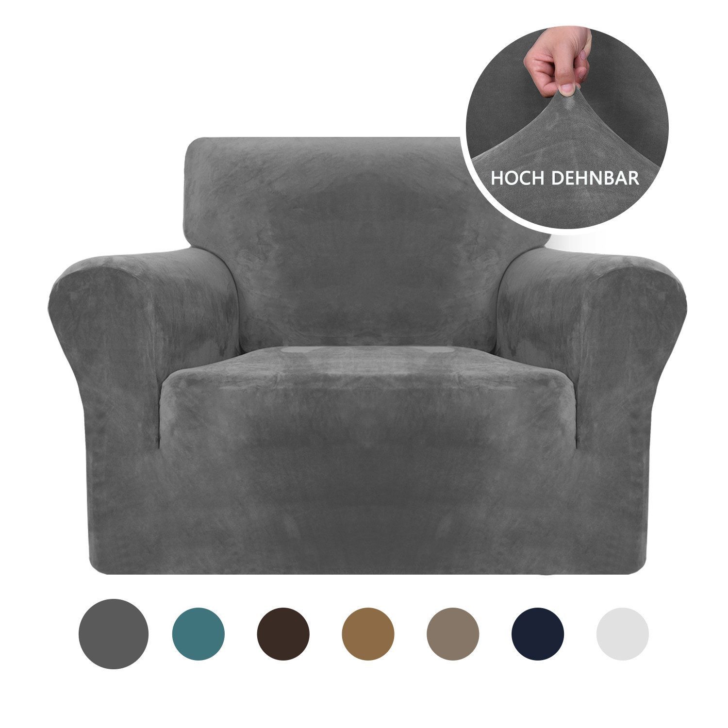 Minicloss Sofahusse 1/2/3/4 Sitzer Sofabezug, Modern Sofaüberwurf Elastische Couchbezug, waschbarer, mit Armlehne, Protector für Hunde Haustiere