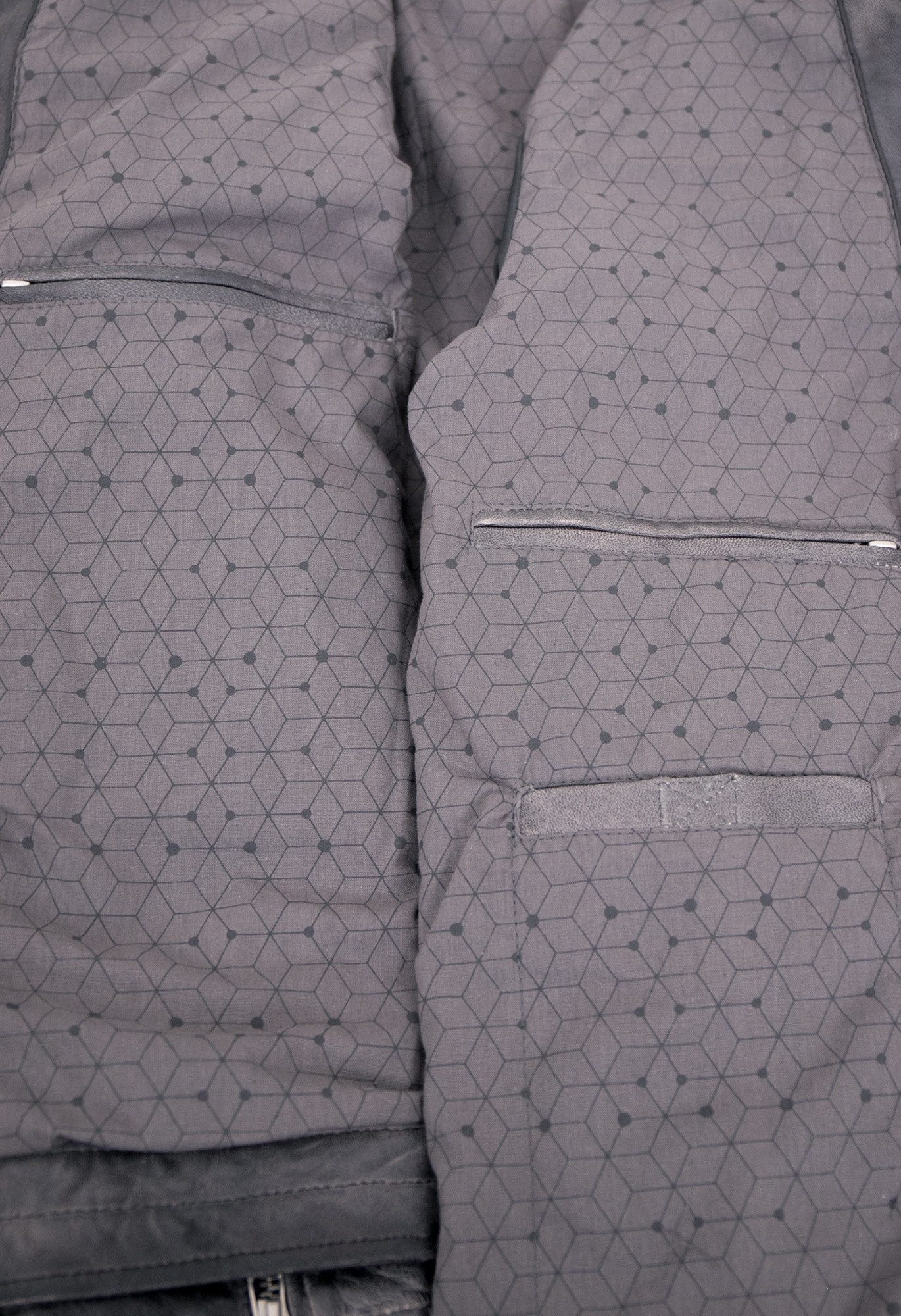 Jilani Lederjacke Ronai Jilani - Herren Lederjacke Lammnappa grau-athra