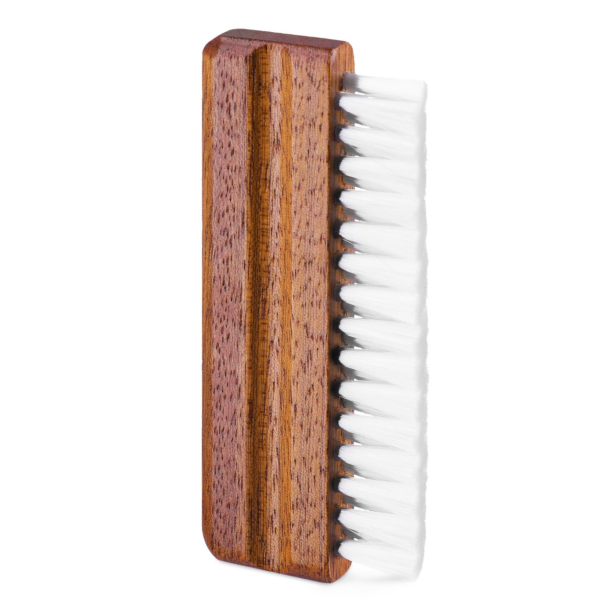 kwmobile Reinigungs-Set Nylon-Schallplattenbürste mit Holzgriff für Vinyl LPs, (1-St), Nylon Reinigungsbürste mit Holzgriff für Schallplatten