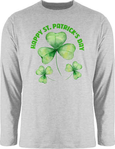 Shirtracer Rundhalsshirt Happy St Patricks Day Kleeblatt Irland St. Patricks Day