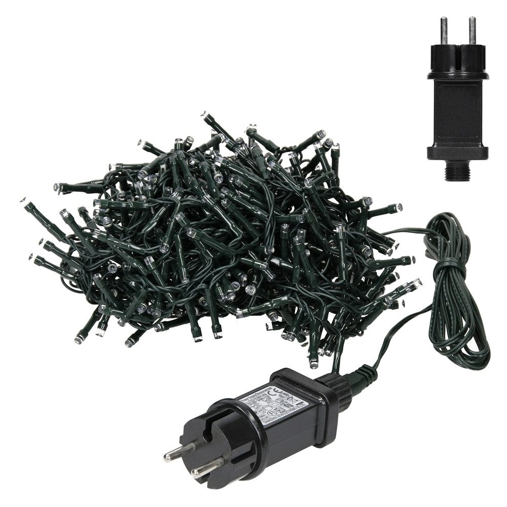 ECD Germany LED-Lichtervorhang Weihnachtsbeleuchtung Weihnachtslichterkette Christbaumbeleuchtung, 3m 90 Warmweiße LEDs Eiszapfen IP44 Wetterfest Innen/Außen