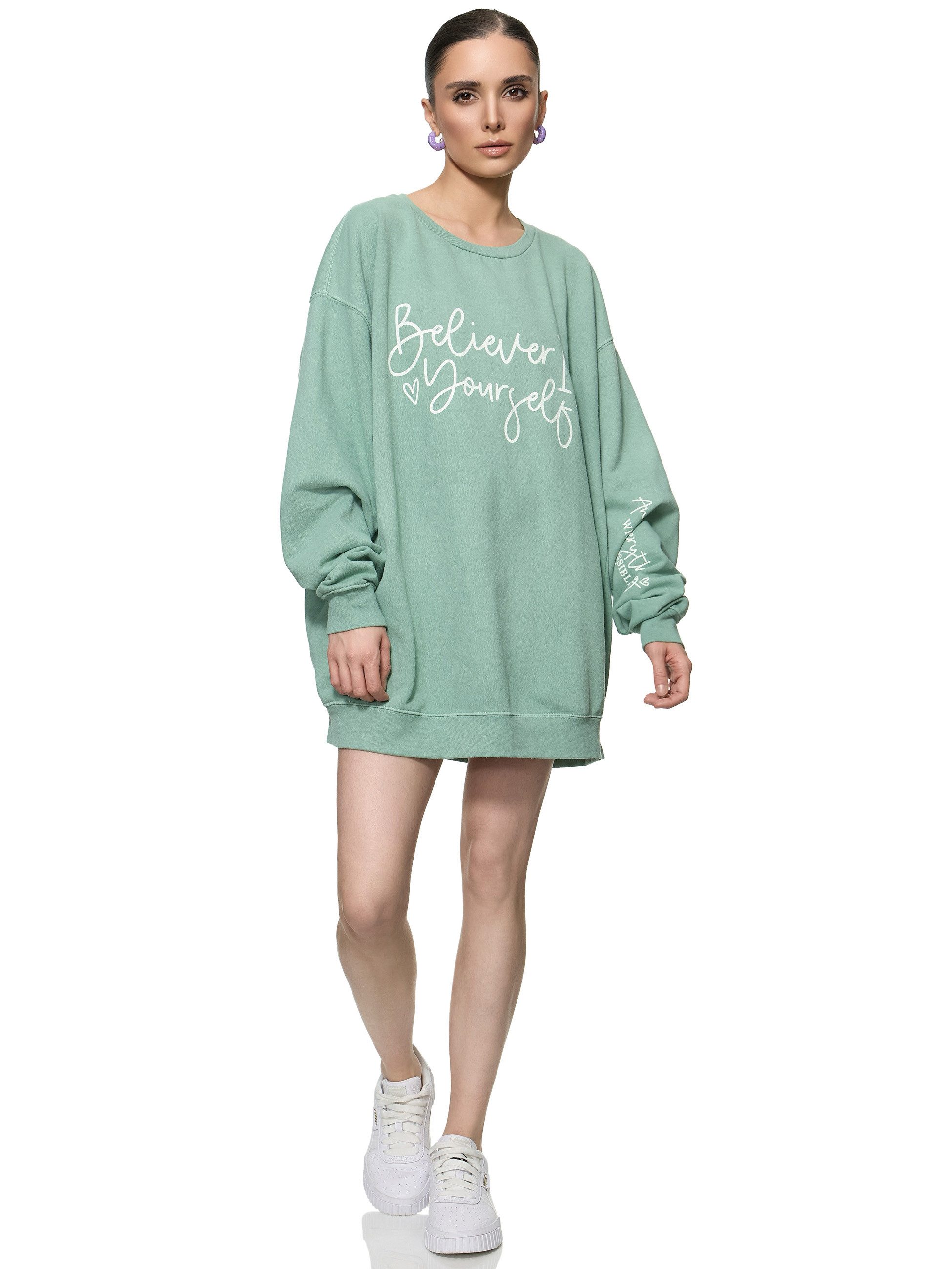Worldclassca Sweatshirt Worldclassca Oversized Sweatshirt BELIVE günstig online kaufen