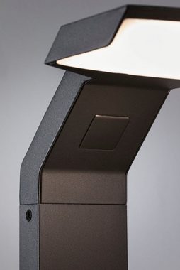 Paulmann LED Gartenleuchte Zenera 230V Pollerleuchte, LED fest integriert, Warmweiß, insektenfreundlich