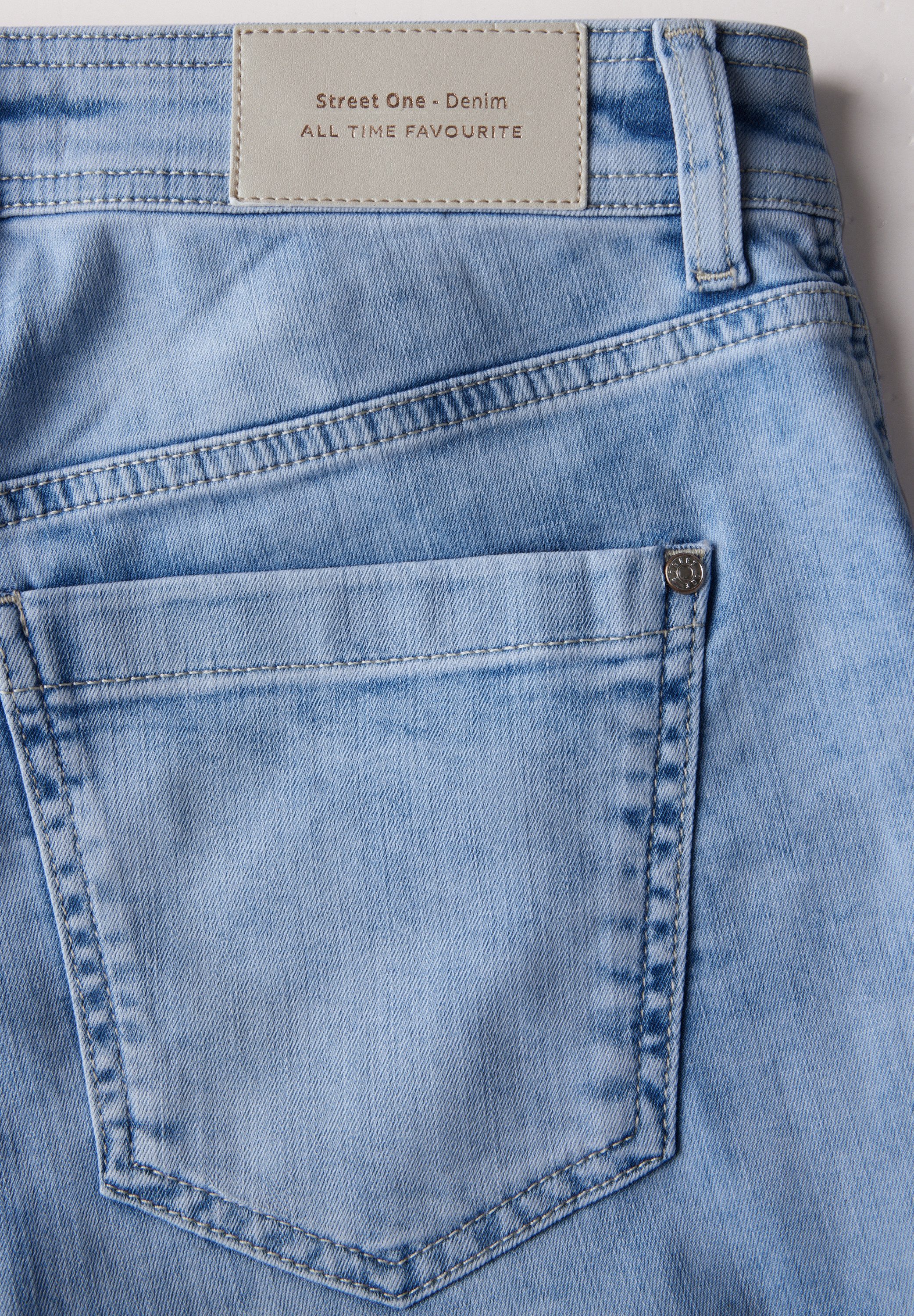 STREET ONE Gerade Jeans Middle Waist