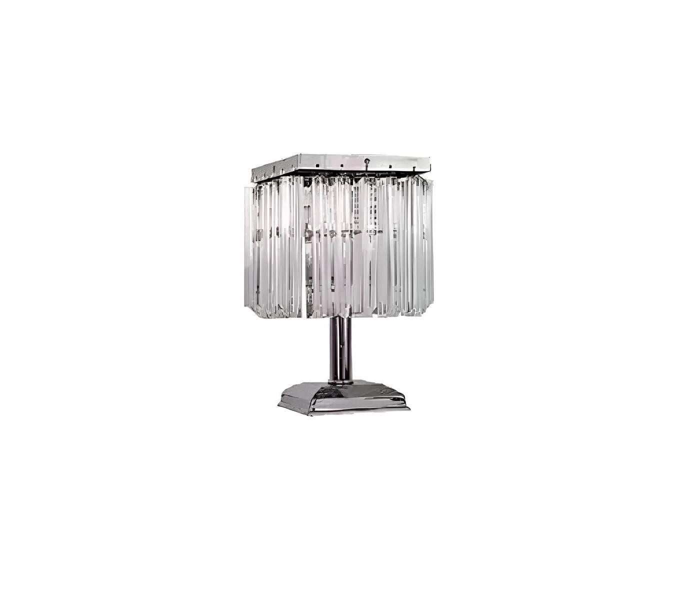 Xlmoebel Tischleuchte Silberne Kristalllampe mit eleganter Gestaltung, Hergestellt in Europa