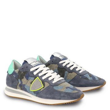 PHILIPPE MODEL Sneaker TROPEZ LOW Camouflage Bleu Sneaker