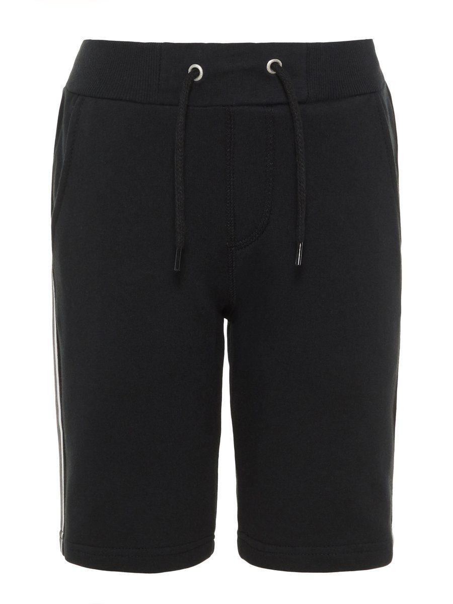Jeansshorts Name It Jungen Stoffhose mit Tunnelzug in schwarz
