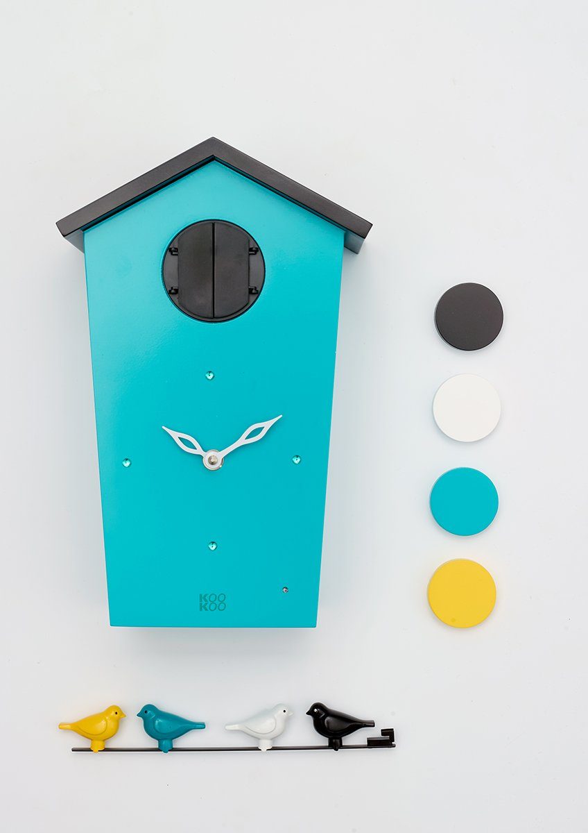 Petrol BirdHouse Pendelwanduhr KOOKOO