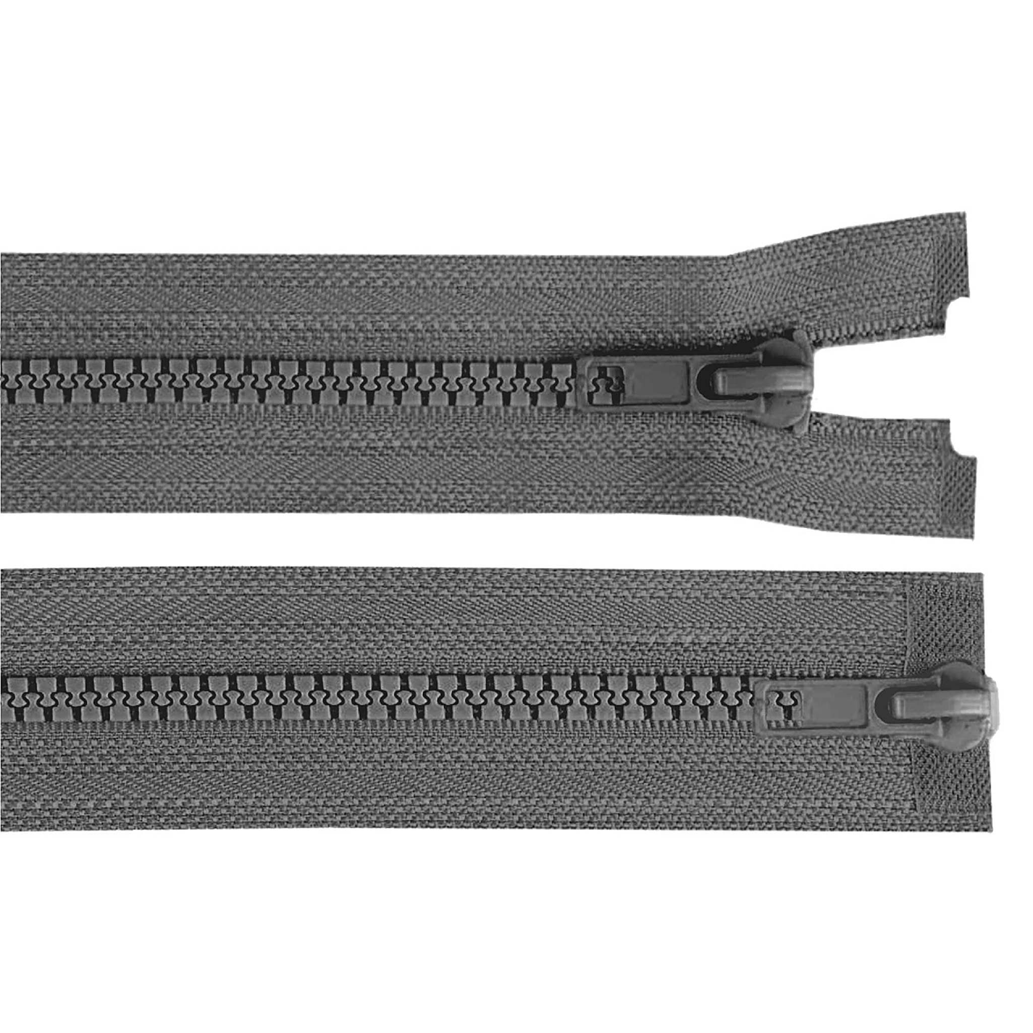 maDDma Reißverschluss 1 Reißverschluss 2-Wege 5mm 100cm teilbar Autolock Farbwahl, grau