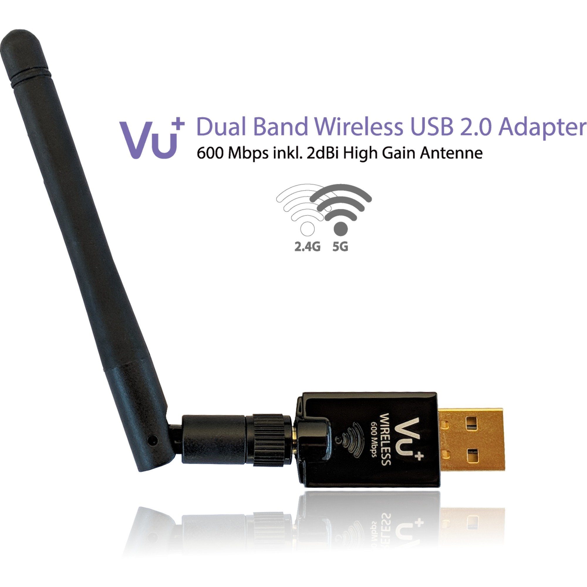 Adapter, VU+ VU+ 600 WLAN-Adapter Wireless USB Netzwerk-Adapter Mbps