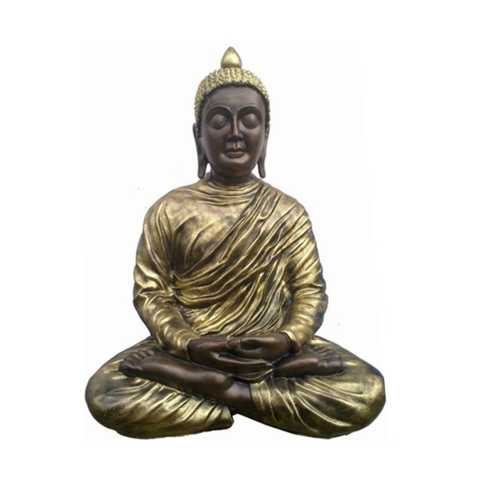 Xlmoebel Buddhafigur Buddha Deko Figur Statue 68 cm Gold Skulptur (B39), Made in Europa