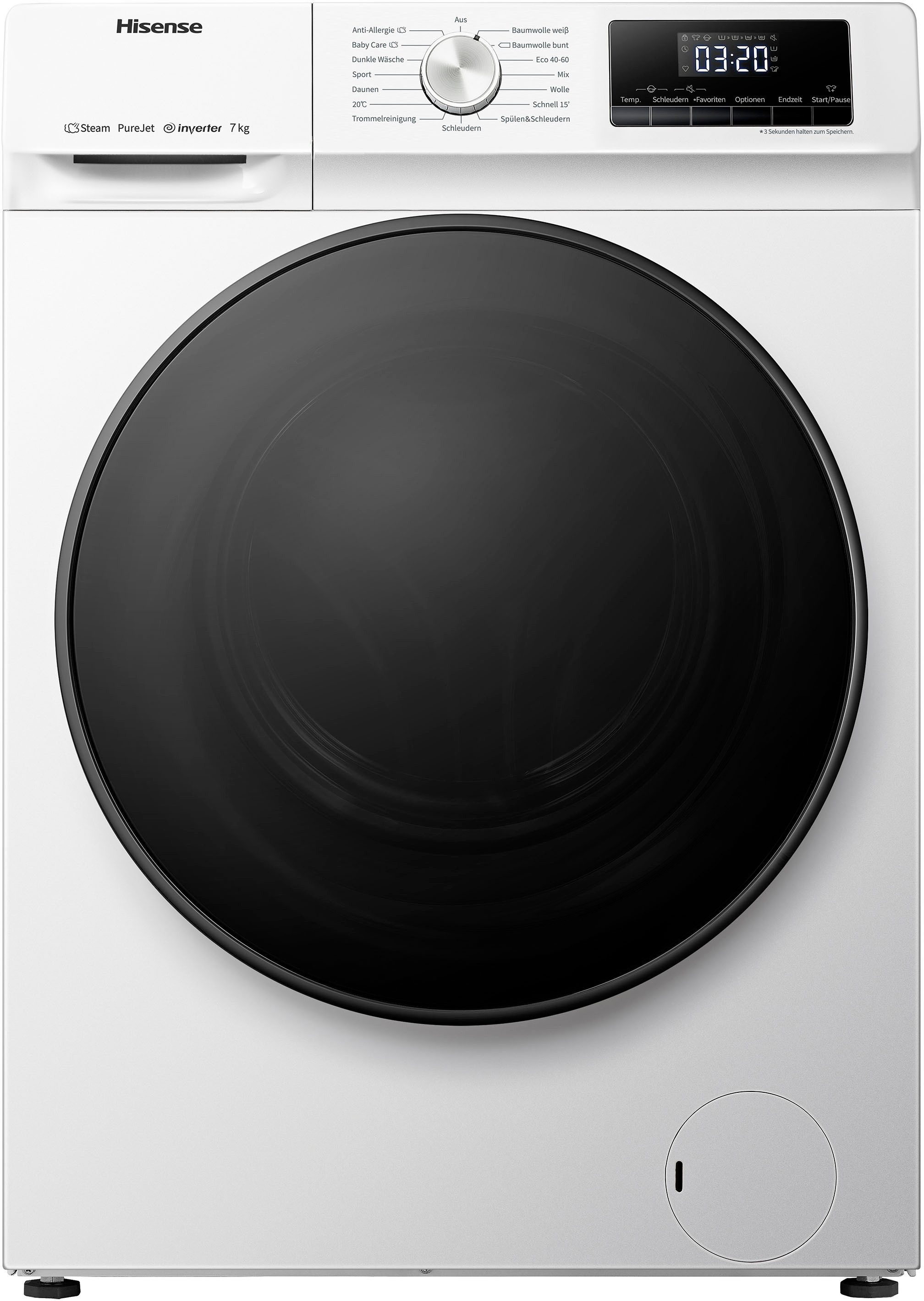 Hisense Waschmaschine WFQA7014EVJM WFQA7014EVJM, 7 kg, 1400 U/min