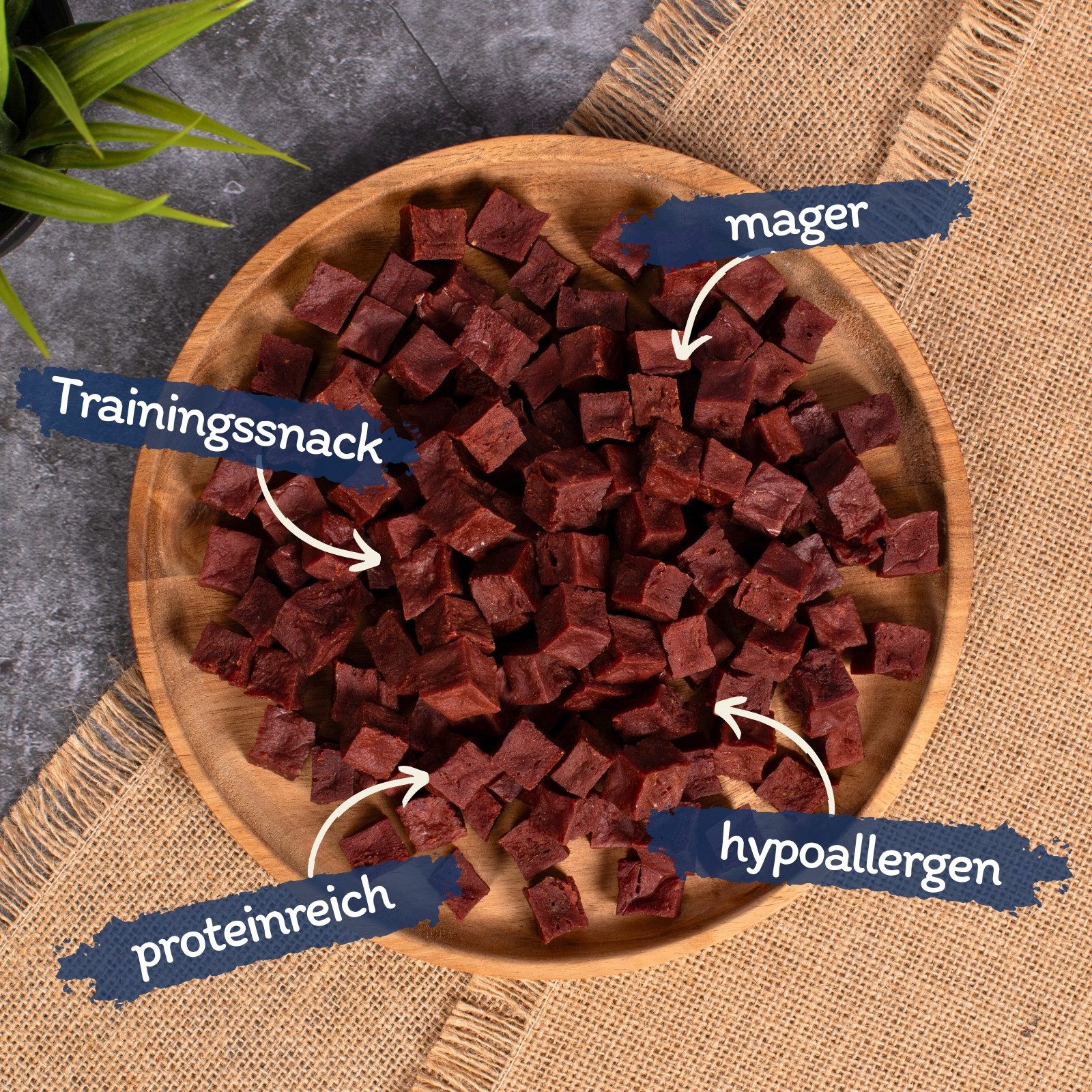 Lyra Pet 1 kg Lyra Pet® Pferdefleischwürfel Pferd, Ergänzungsfutter für: Hund