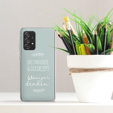 DeinDesign Handyhülle Das einfachste Glücksrezept, Samsung Galaxy A52s 5G Silikon Hülle Bumper Case Handy Schutzhülle