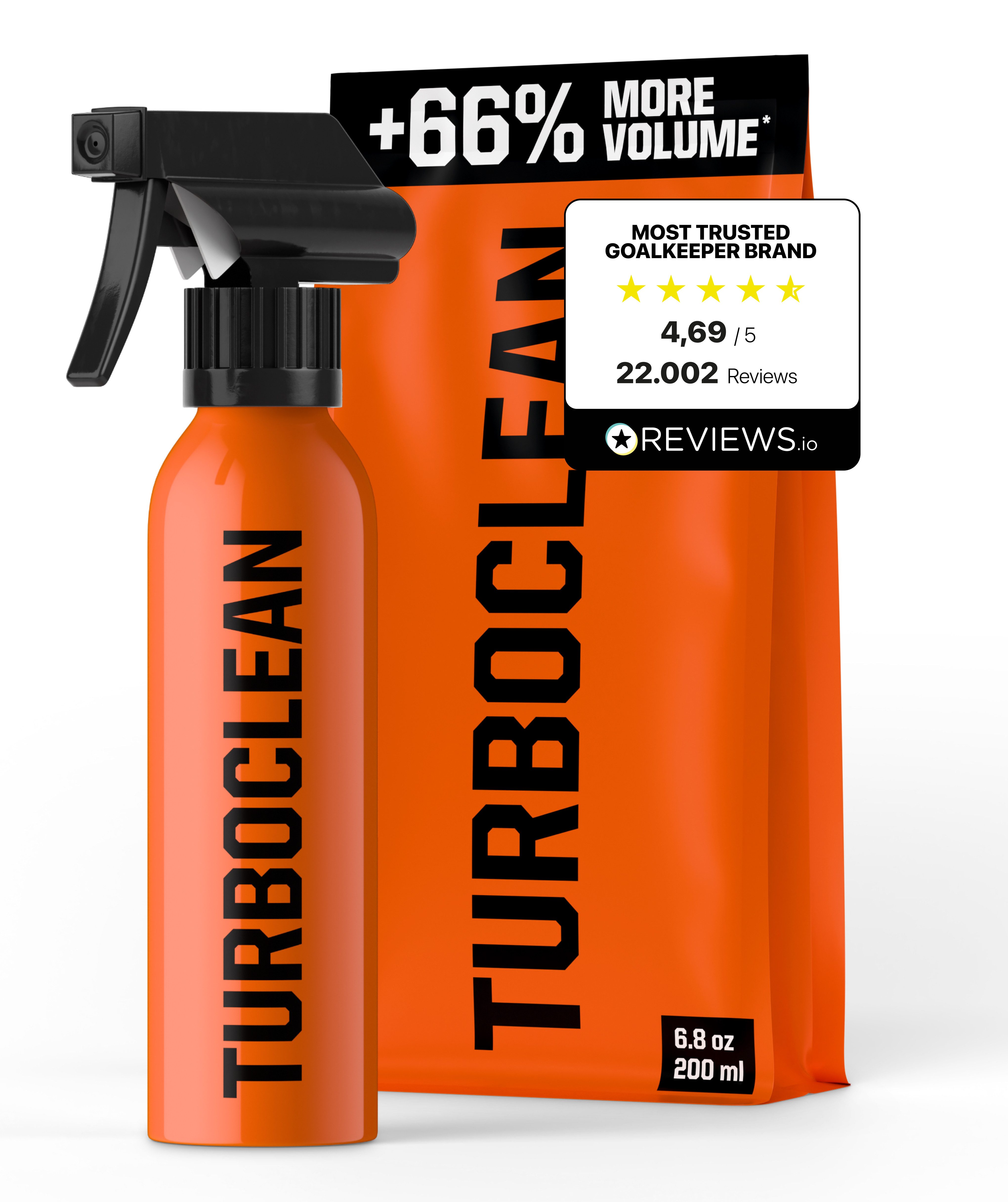 T1TAN Torwarthandschuhe Reiniger TURBOCLEAN, 200ml, Glove Cleaner