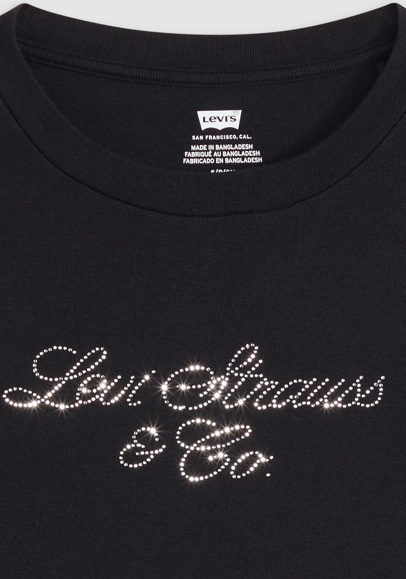 Levi's® Langarmshirt GR ESSENTIAL LS T mit Glitzersteinen