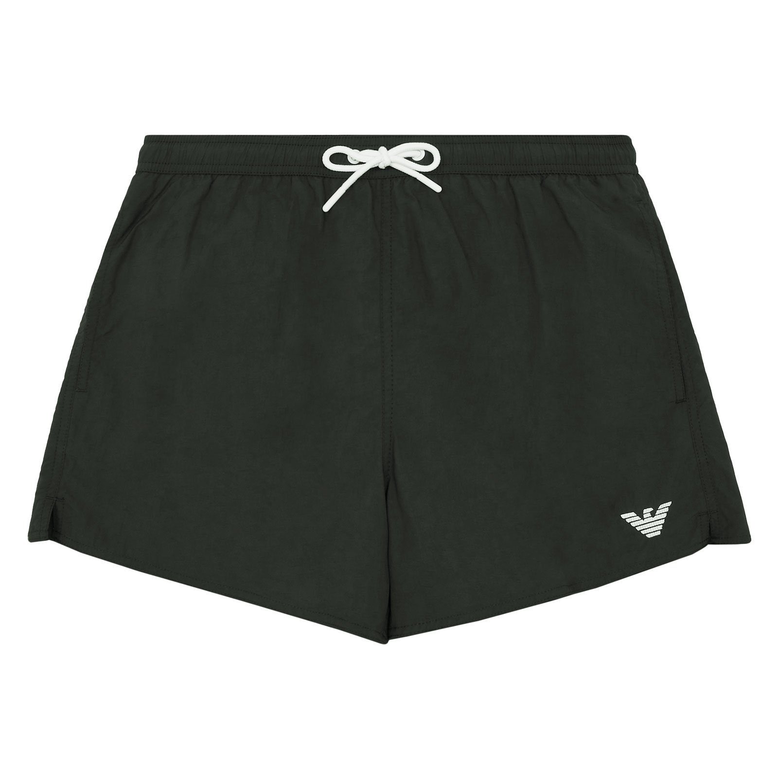 Emporio Armani Boxer-Badehose Mid Boxer Beachwear mit kleinem Markenlogo am linken Bein 06154 dark land