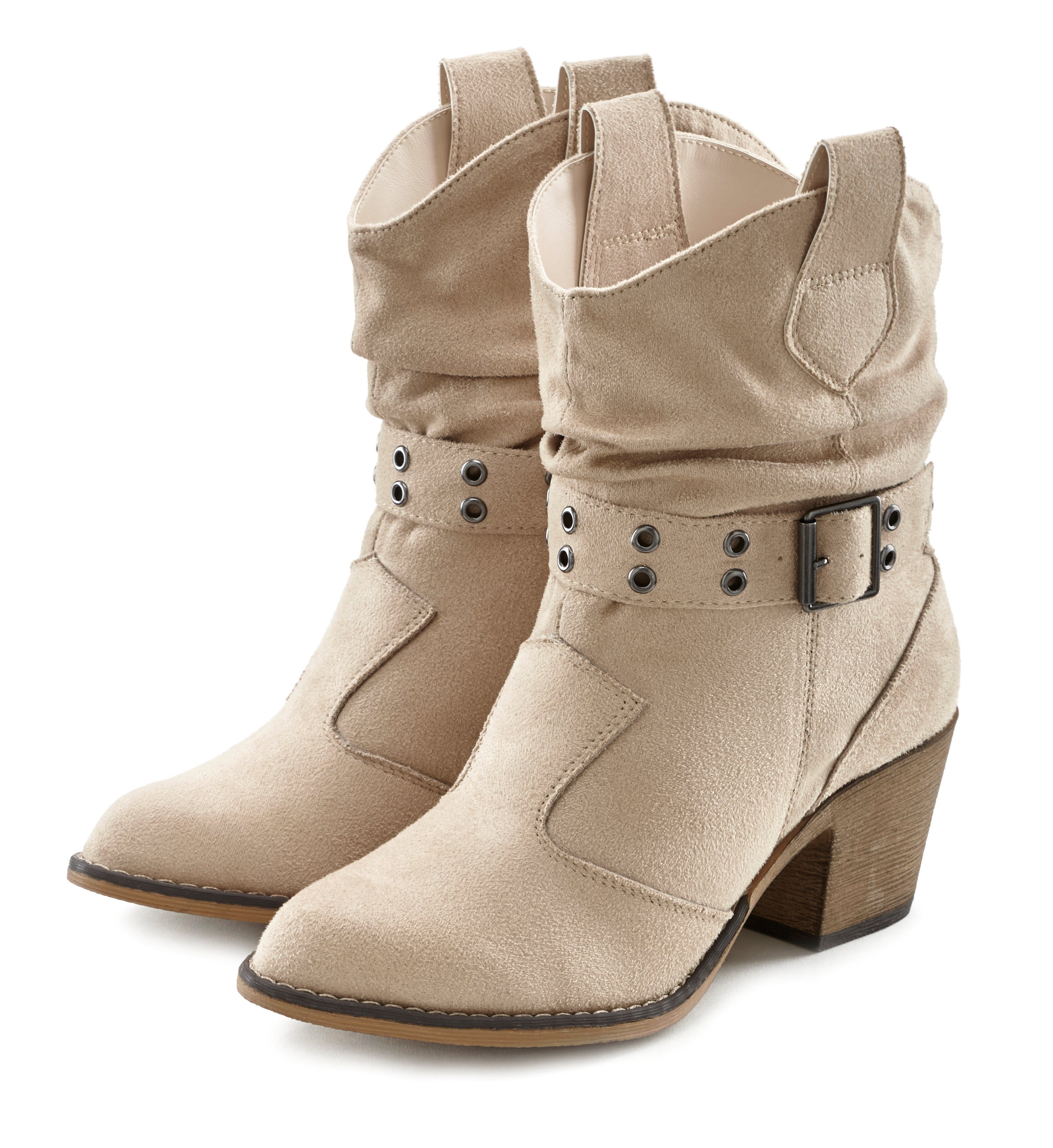 LASCANA Cowboy Stiefelette Cowboy Boots, Western günstig online kaufen