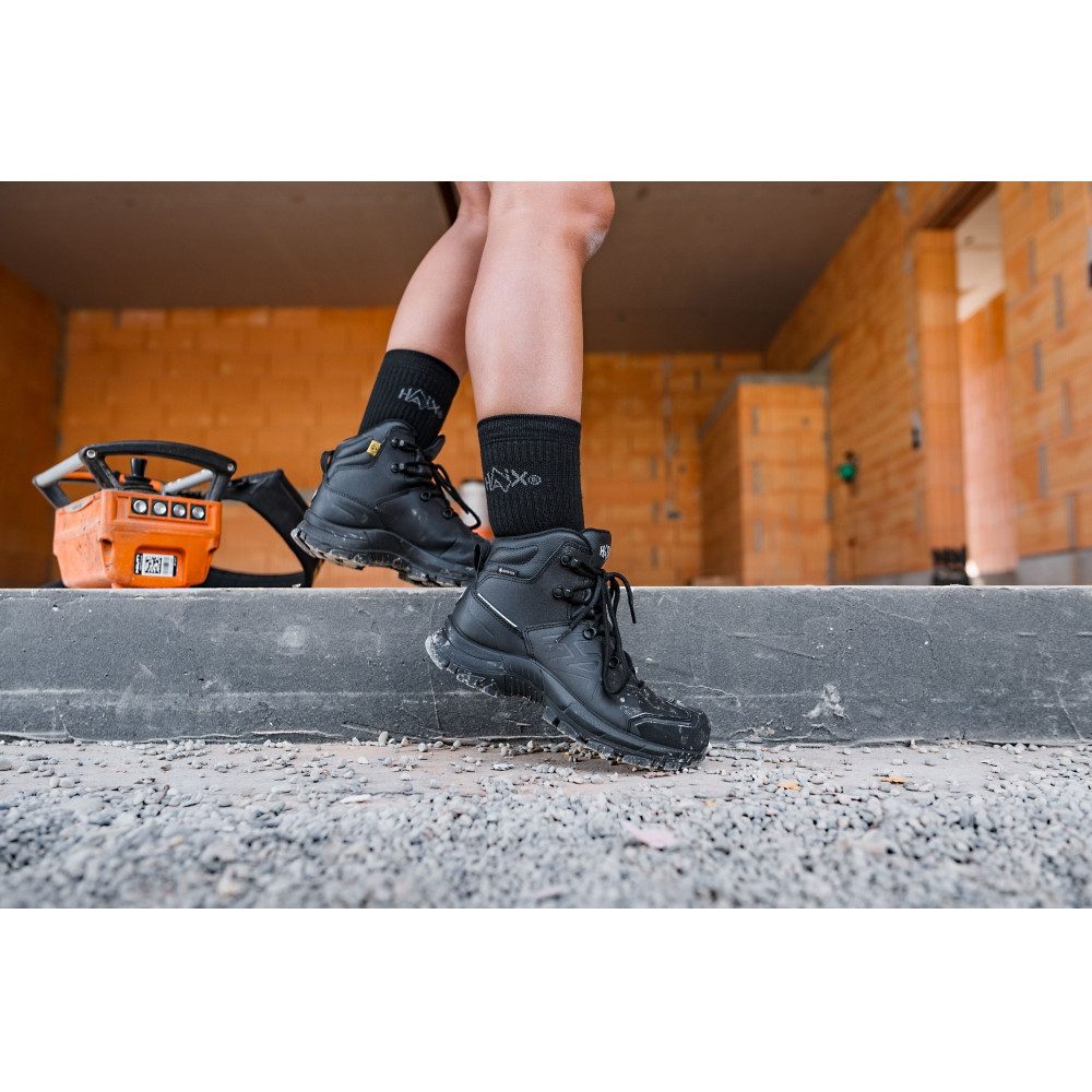 haix BLACK EAGLE Safety 610 Schuh LTR GTX Schwarz - UK 15.0 / EU 51 Sicherheitsschuh wasserdicht durch GORE-TEX®
