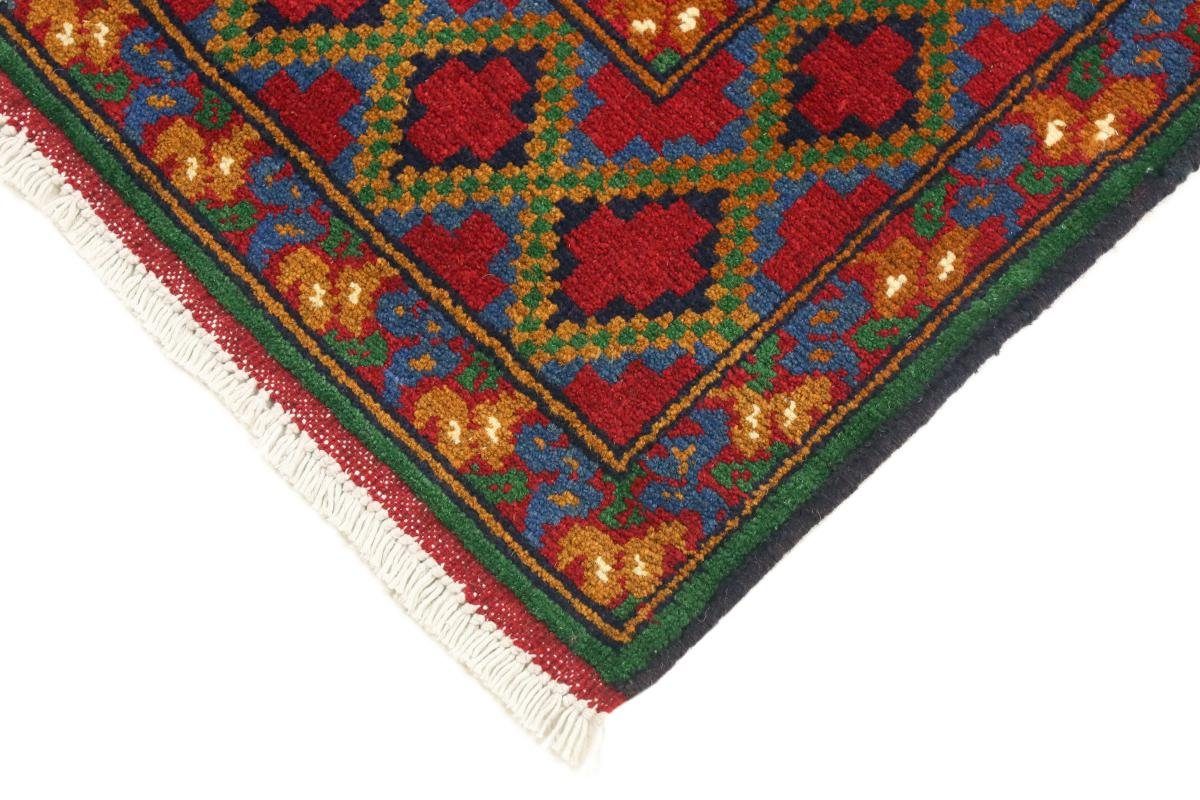 Orientteppich Afghan Akhche 101x193 Handgeknüpfter Höhe: Trading, 6 Nain mm rechteckig, Läufer, Orientteppich