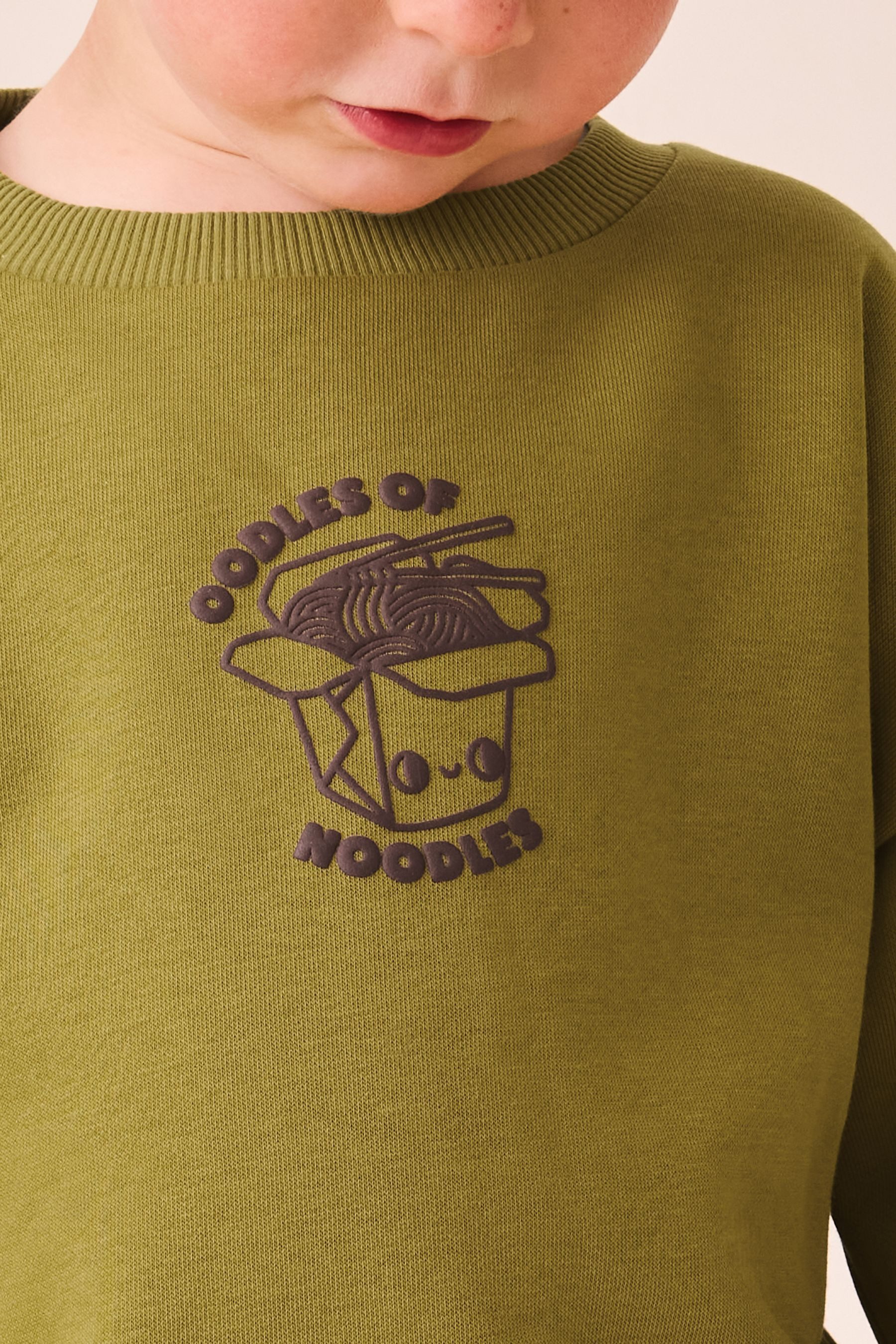 Next Sweatanzug Rundhals-Sweatshirt mit Print und Jogginghose (2-tlg)