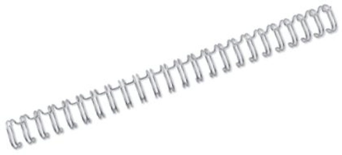 GBC Thermo-Bindemappe Drahtbinderücken WireBind A5 Nr. 4 6,3mm VE=250 Stück silber, (