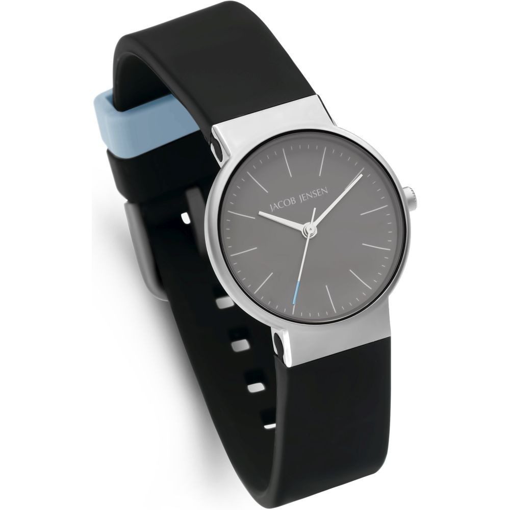 Jacob Jensen Titanuhr JACOB JENSEN Damen Armbanduhr TIMELESS NORDIC 192 grau D. 29 mm