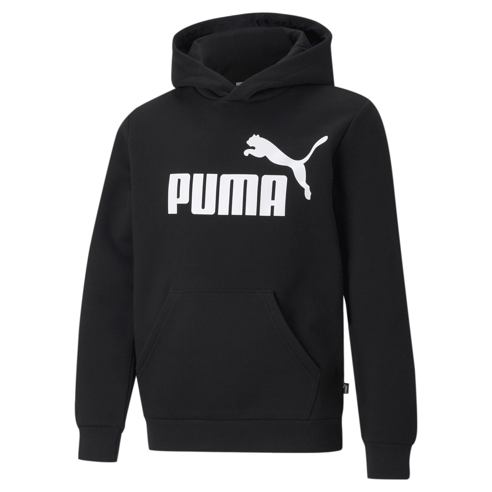 PUMA Essentials großem Jungen Logo mit Hoodie Black Sweatshirt