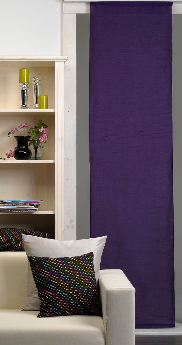 Haus und Deko Schiebegardine Schiebegardine lichtdurchlässig 60x245 cm Flächenvorhang Vorhang Gardi (1 St), Paneelwagen, halbtransparent, Polyester
