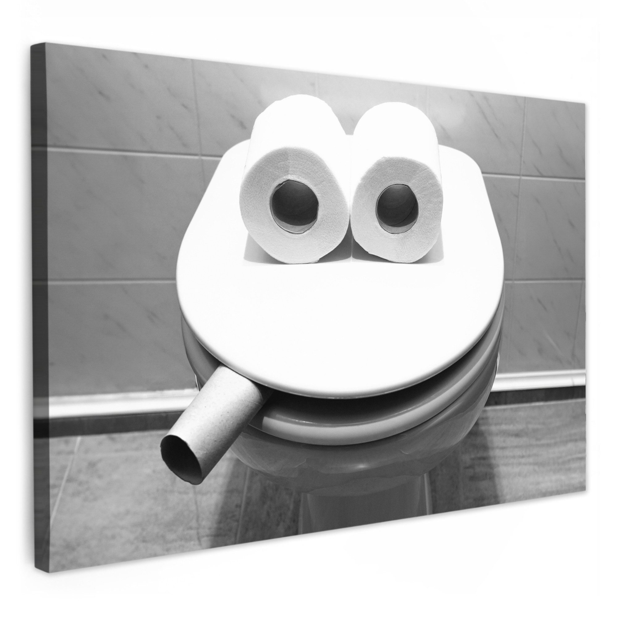 OneMillionCanvasses® Leinwandbild Toilette - Toilettensitz - günstig online kaufen