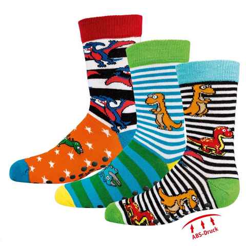 Socks 4 Fun ABS-Socken Socks 4 Fun Kindersocken Vollfrottee & ABS im 3er Pack (3-Paar, 3 Paar)