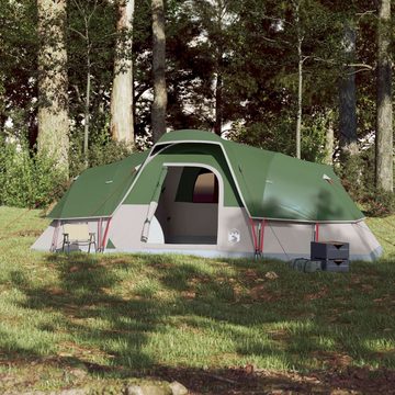 vidaXL Kuppelzelt Zelt Campingzelt Kuppel-Familienzelt 11 Personen Grün Wasserdicht