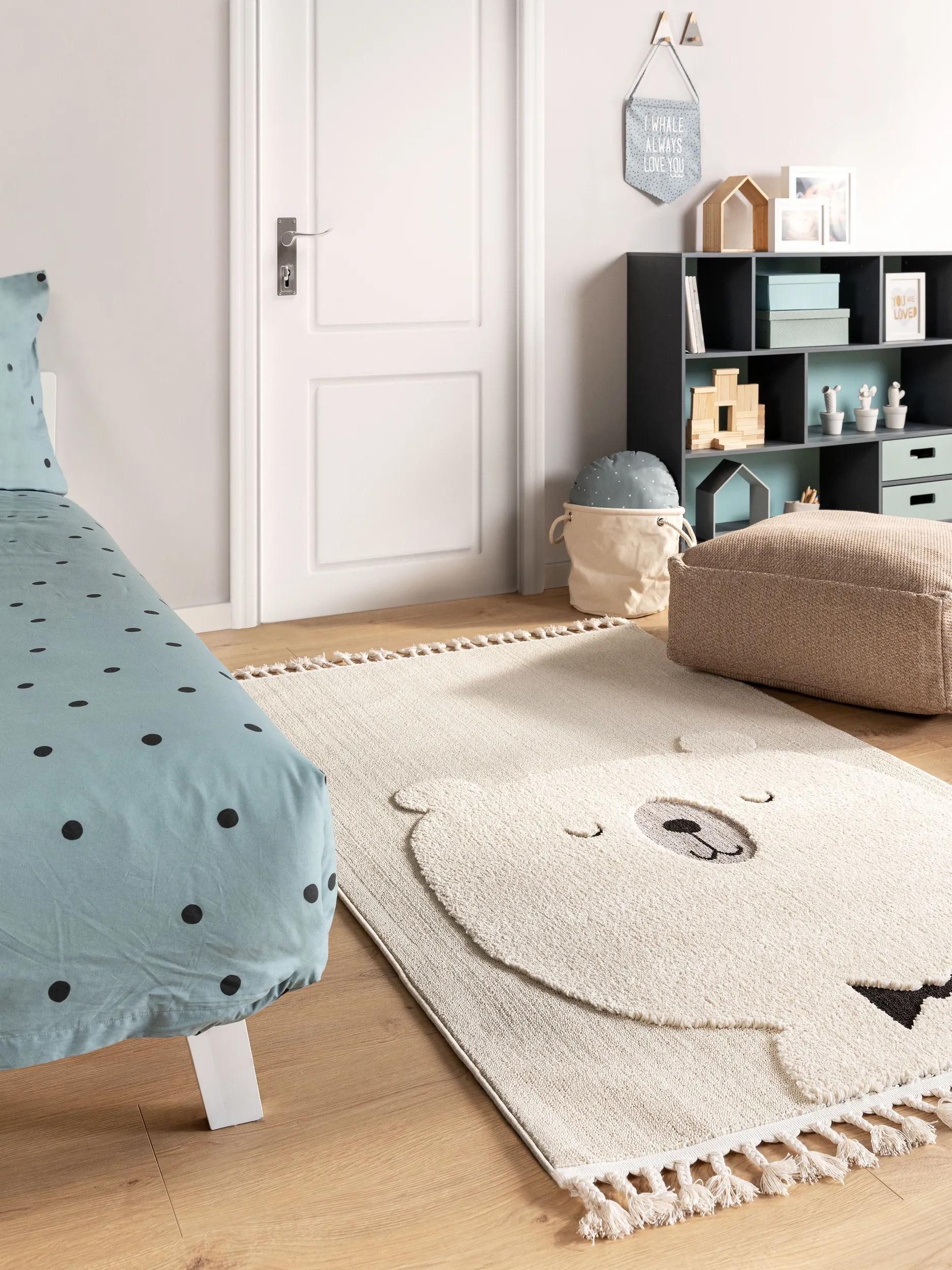 benuta Kinderteppich Momo, rechteckig, Höhe: 11 mm, Kunstfaser, Berber, Ethno-Style, Wohnzimmer