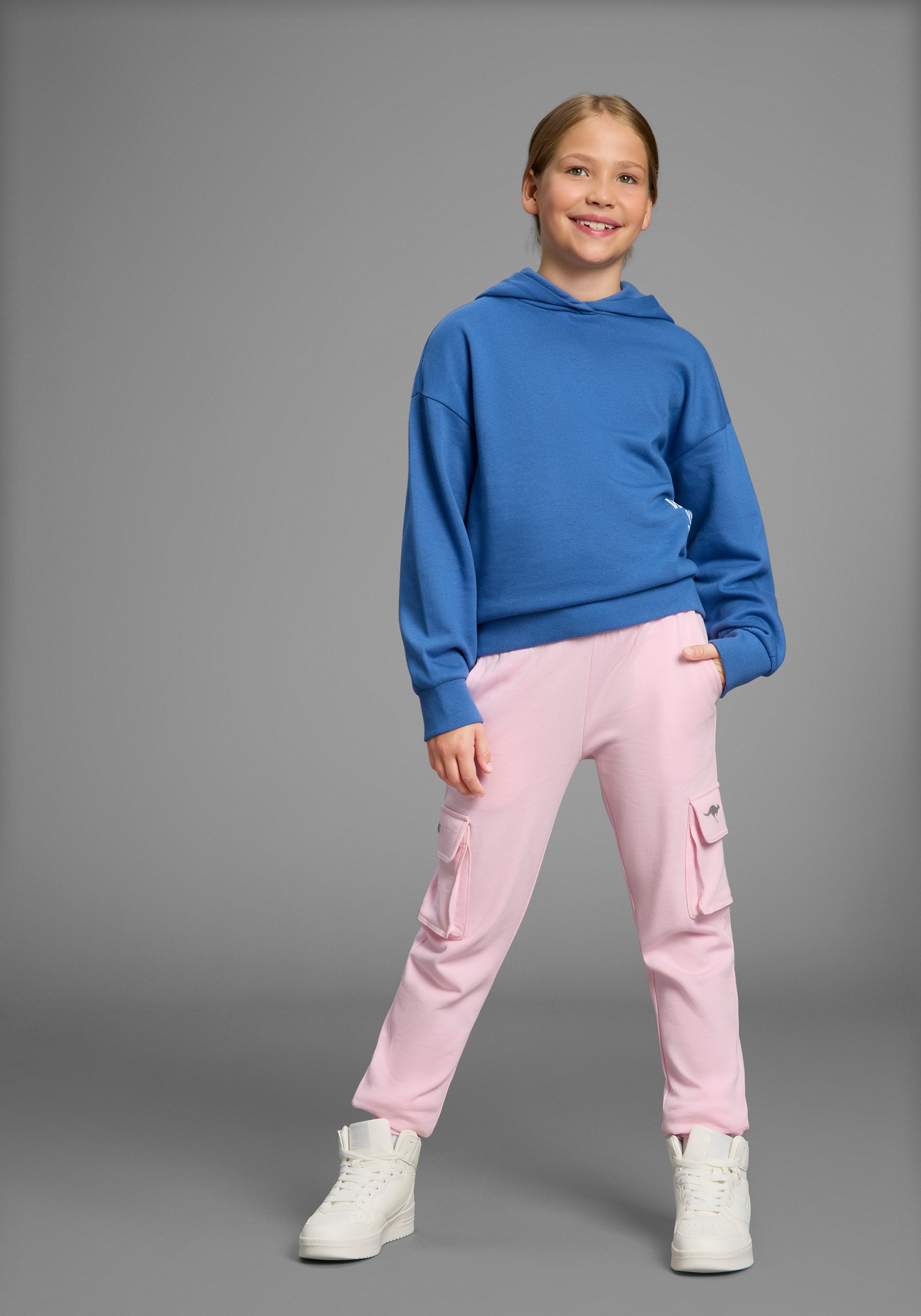 KangaROOS Sweathose Cargo-Sweathose Lässige Sweathose, Jogginghose mit Taschen