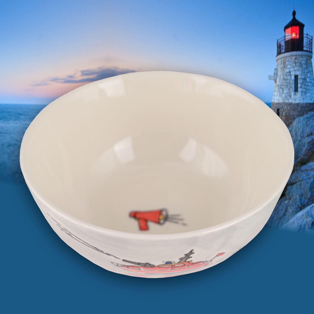 Mila Müslischale Mila Keramik Kinder-Schale Feuerwehr-Helden, ca. 400 ml, Keramik, (Stück)
