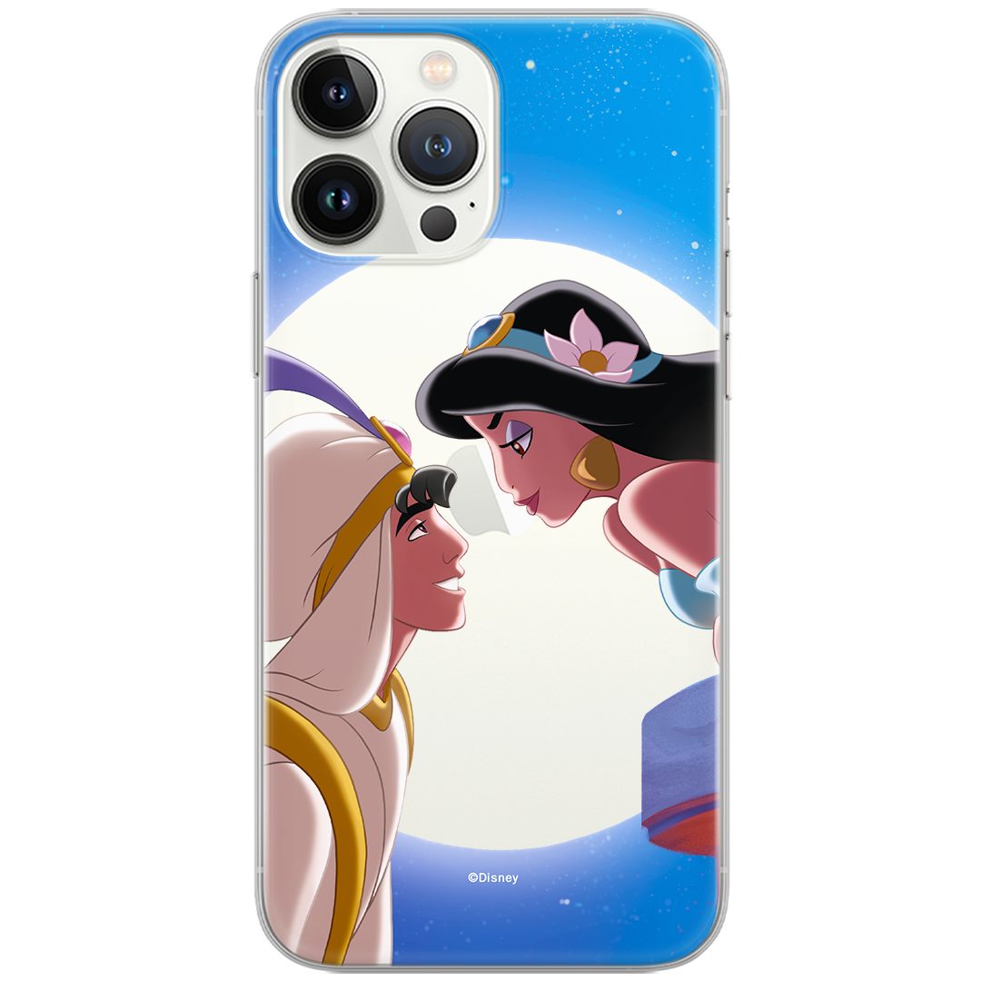 Disney Bumper Handyhülle Jasmin&Aladdin-001 Disney Partial Print Transparent