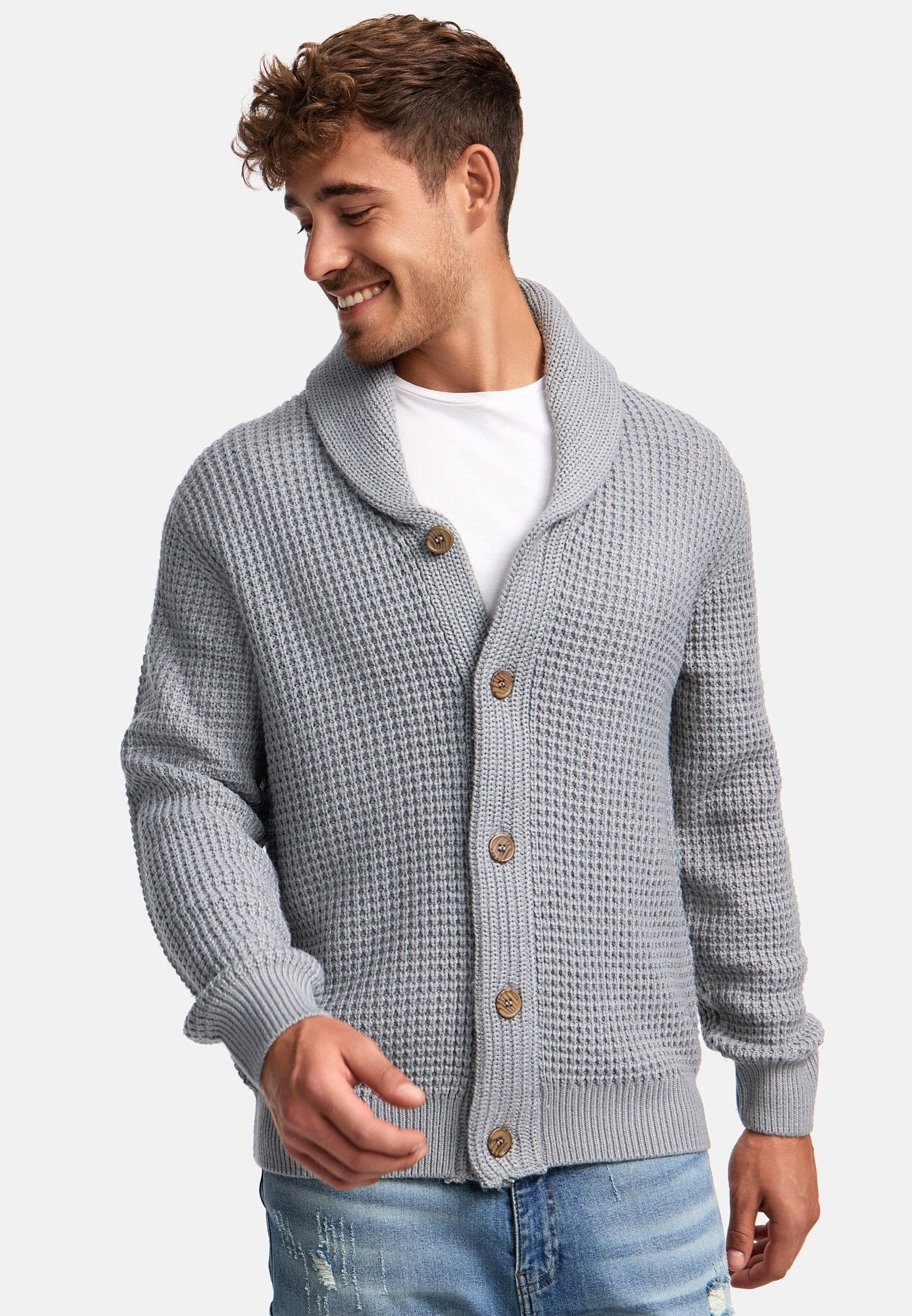 Indicode Strickjacke Herren INBrandox Herrenstrickjacke