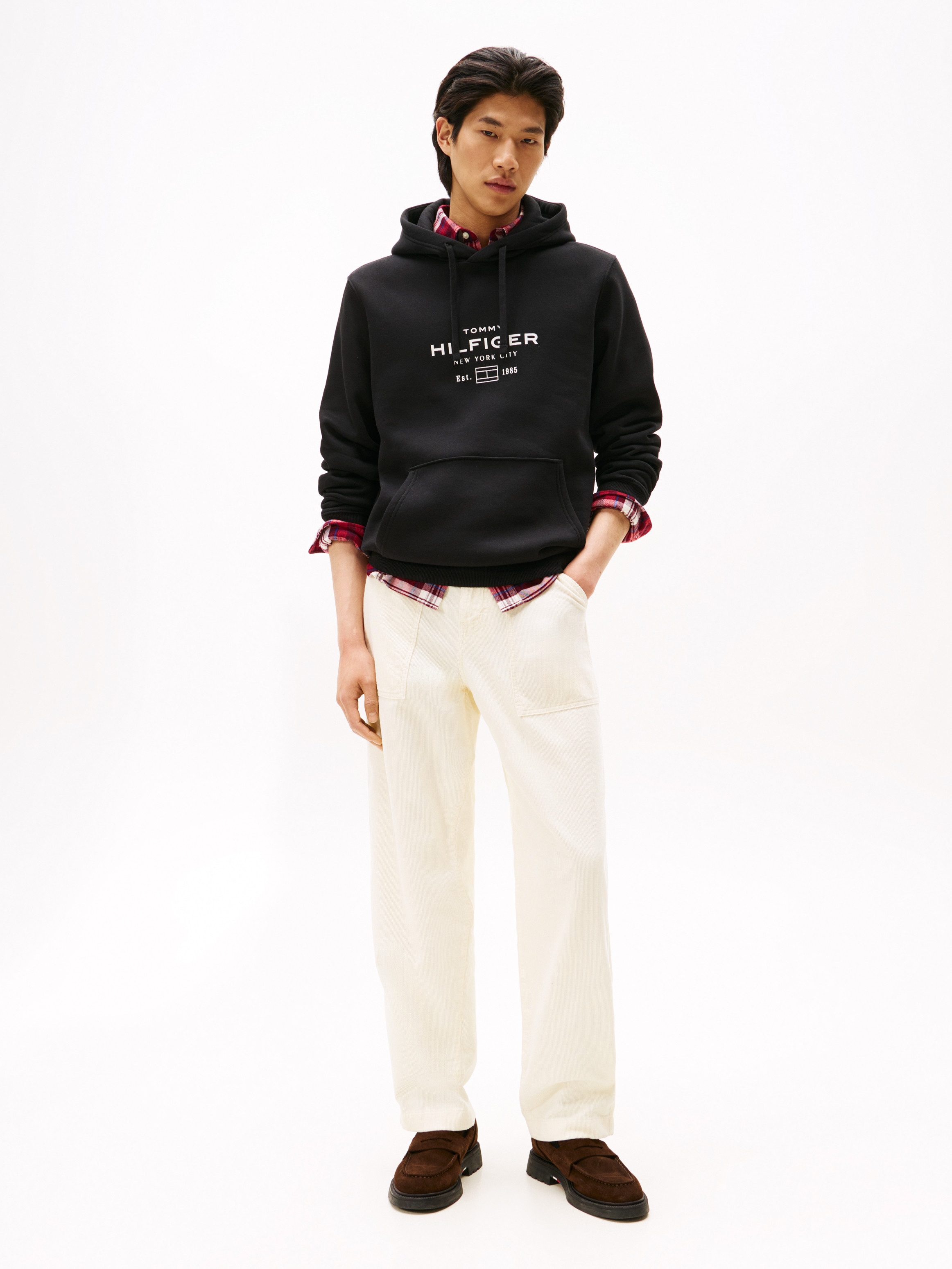 Tommy Hilfiger Kapuzensweatshirt OVAL GRAPHIC HOODIE Regular fit