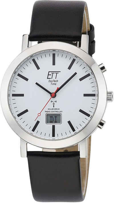 ETT Funkuhr Station Watch, EGS-11577-11L, Armbanduhr, Herrenuhr, Datum, Solar