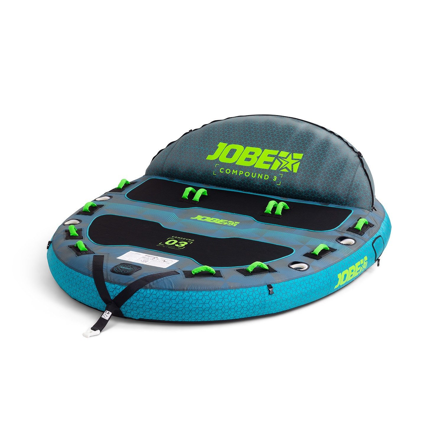 Jobe Wellenreiter Jobe Compound Towable 3 Persoen Tube Decktube Schleppring Funtube Boot