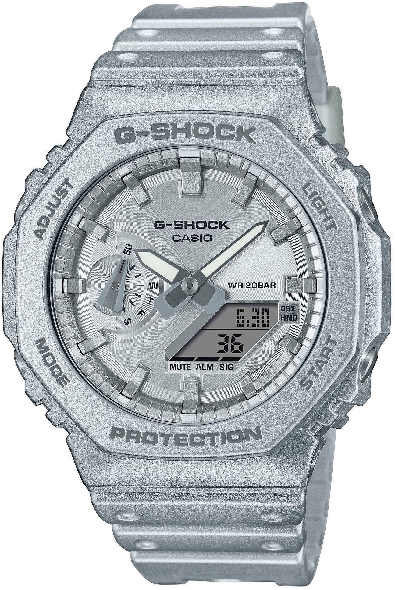 CASIO G-SHOCK Chronograph GA-2100FF-8AER, Quarzuhr, Armbanduhr, Herrenuhr, digital, bis 20 bar wasserdicht