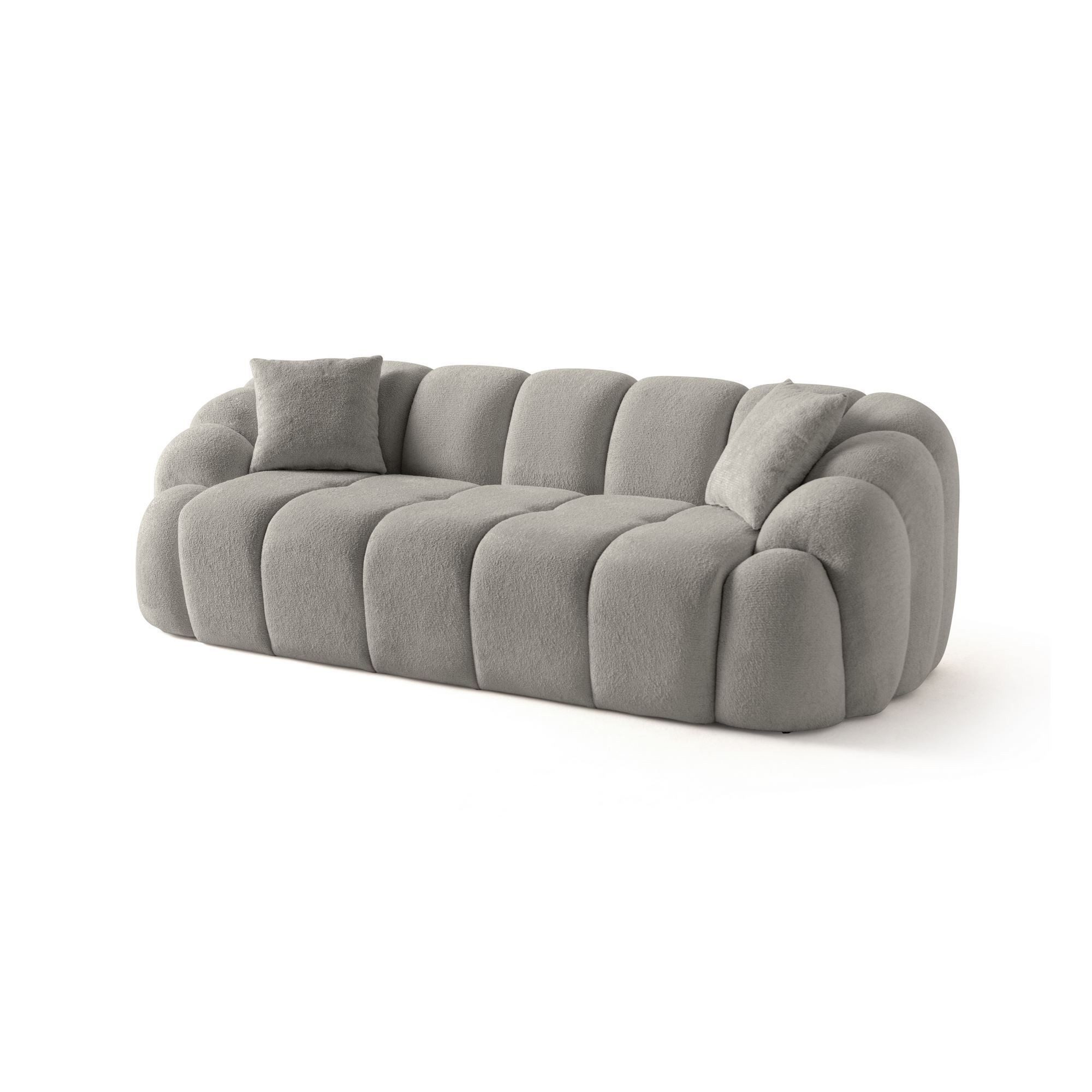 Skye Decor Sofa Octavio, 1 Teile, Octavio 3-Sitzer Sofa in Grau, pflegeleichter Bezug