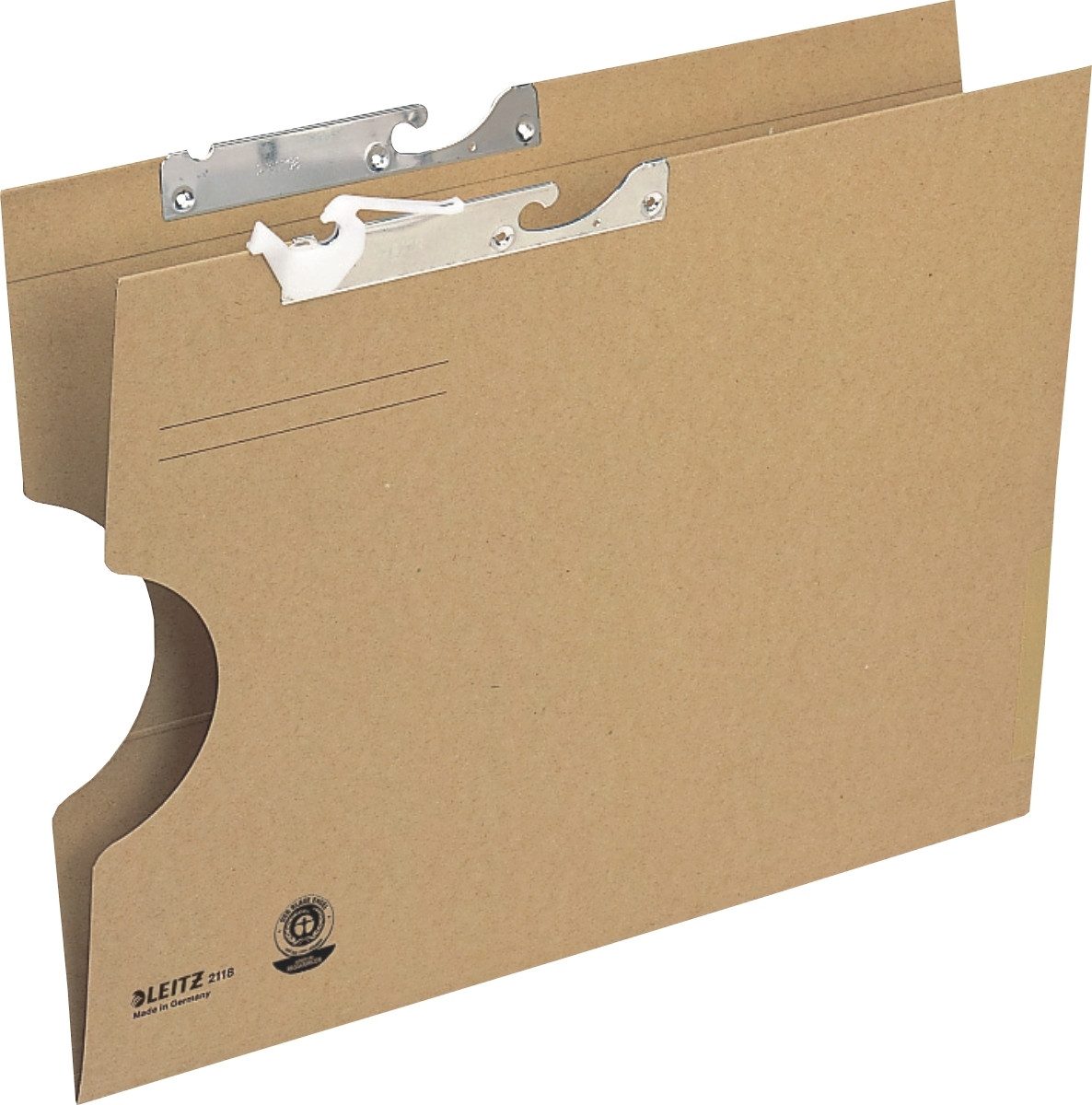 Hefter Pendelmappe extra groß A4 naturbraun