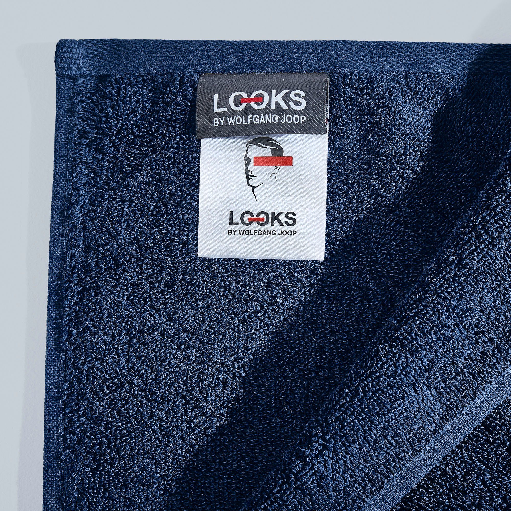 LOOKS by Wolfgang Joop Handtuch LOOKS, Frottier (1-St), mit Logobestickung